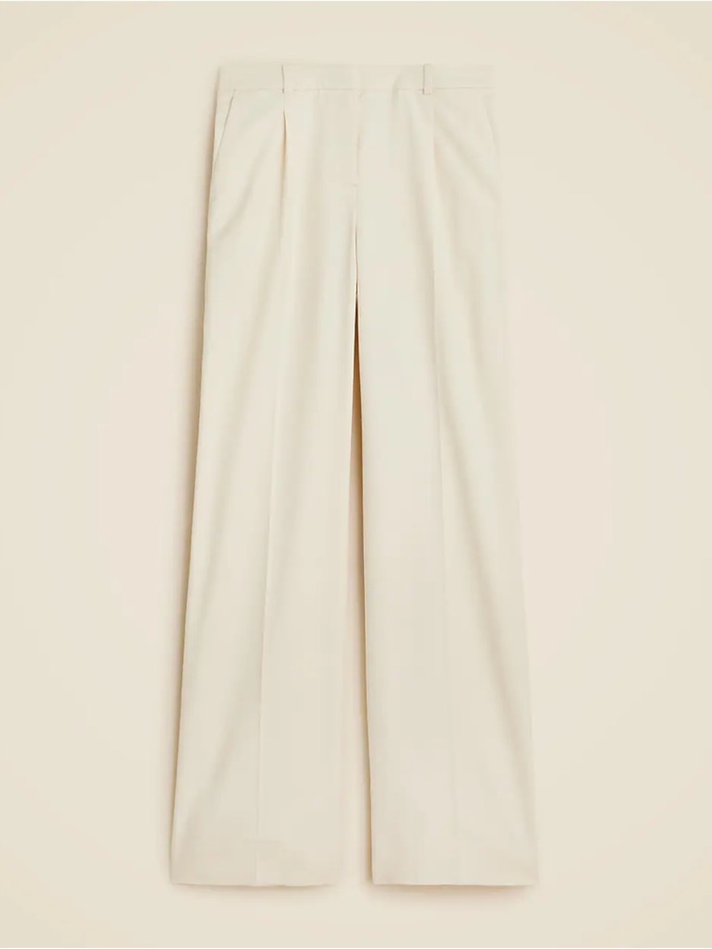 J.CREW Essential Wide Leg Pant Ivory